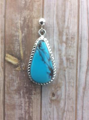 Native American Made Kingman Turquoise and Sterling Silver