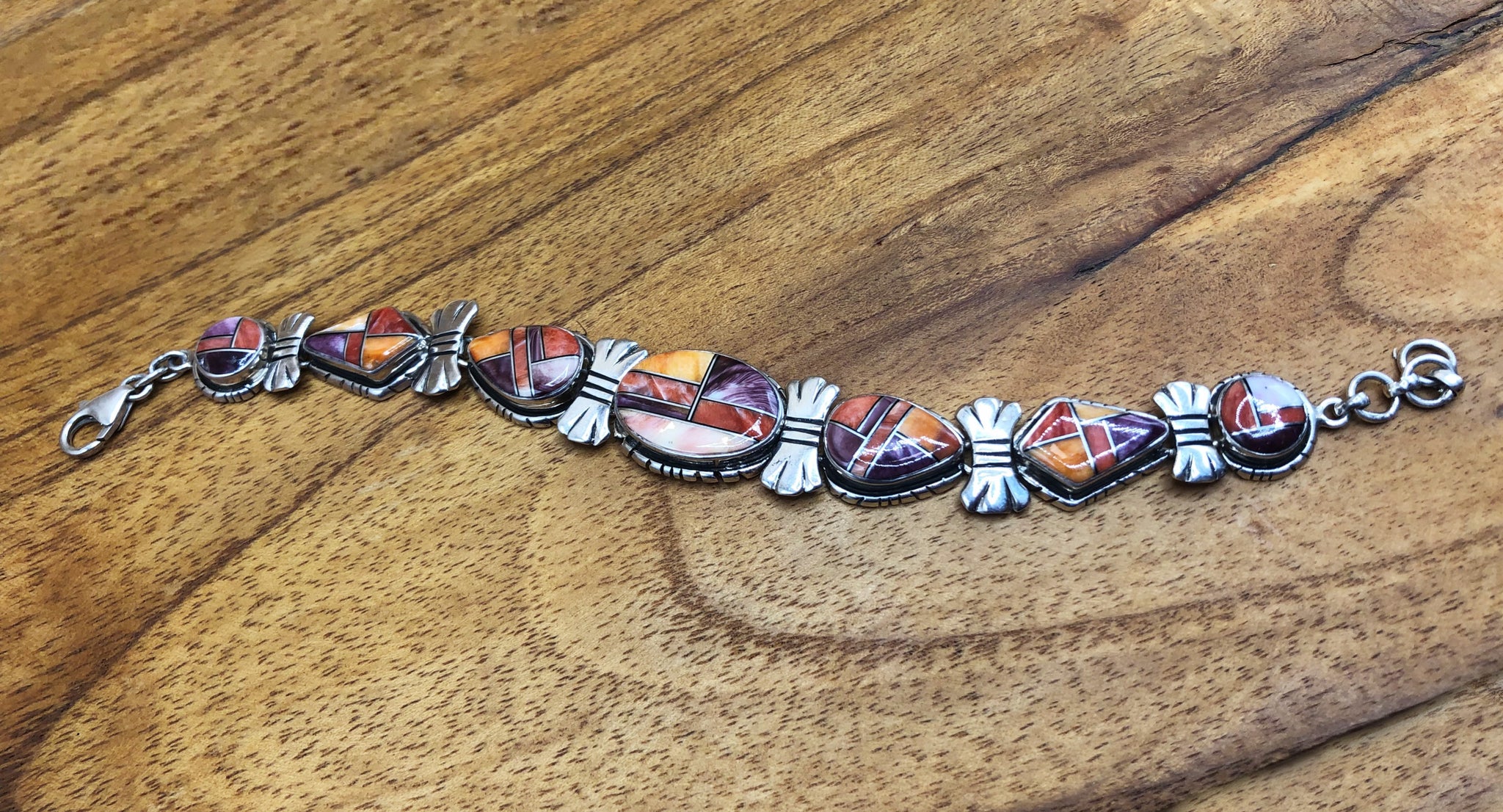 Navajo Vintage Turquoise Sterling Silver Link Bracelet – Nizhoni Traders LLC